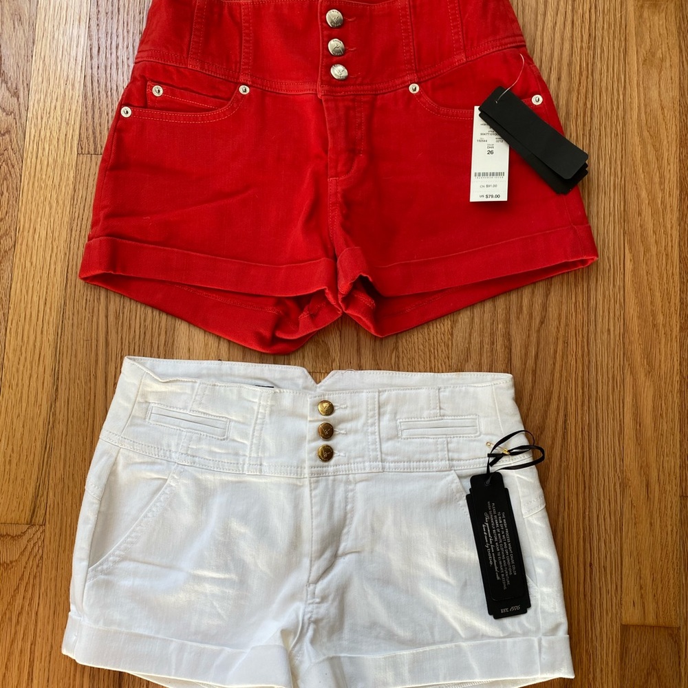 Bebe high waisted fitted shorts